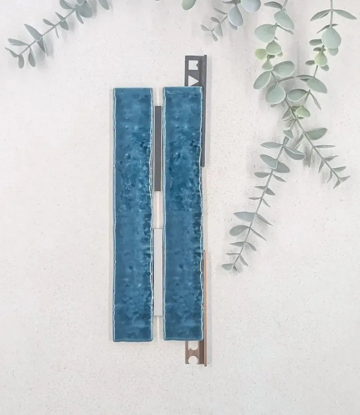 12mm-l-shape-soft-copper-tile-trim-2-5m-length, 12mm-l-shape-matt-grey-tile-trim-2-5m-length, kerakoll-fugabella-color-grout-05-shadow-3kg, kerakoll-fugabella-color-grout-11-anthracite-3kg | Baked Tiles