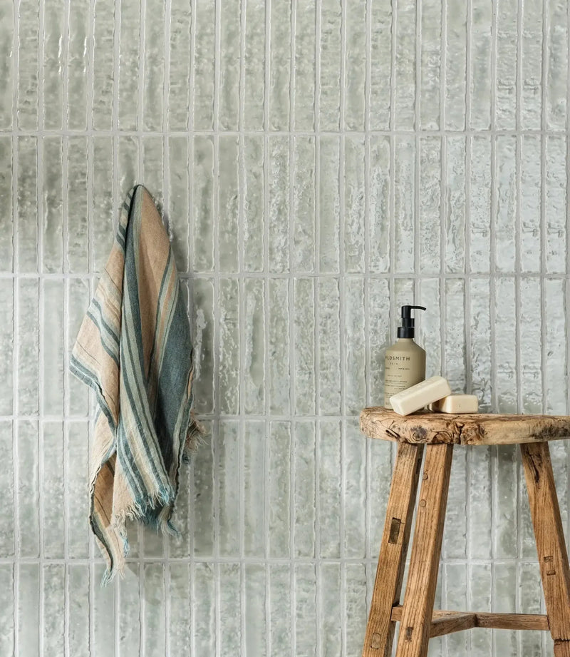 rapture gloss olive 3 8cm x 23 5cm baked tiles