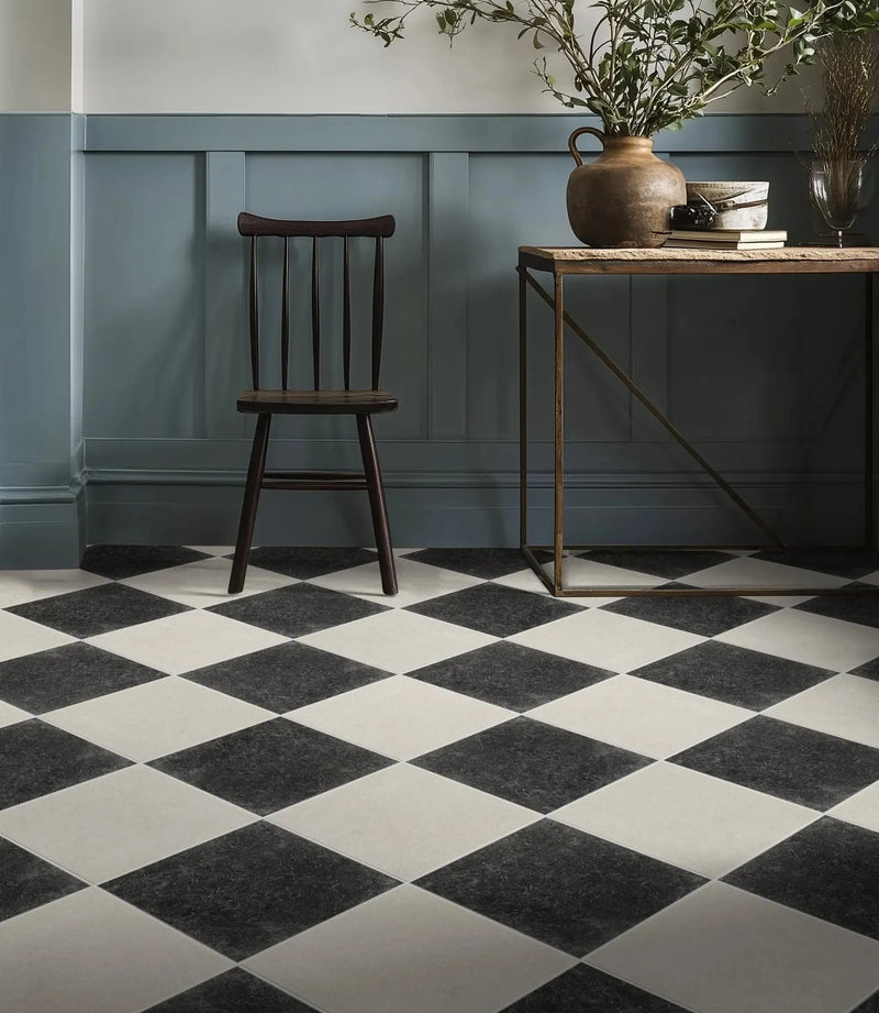 ravello avorio satin 40cm x 40cm hallway
