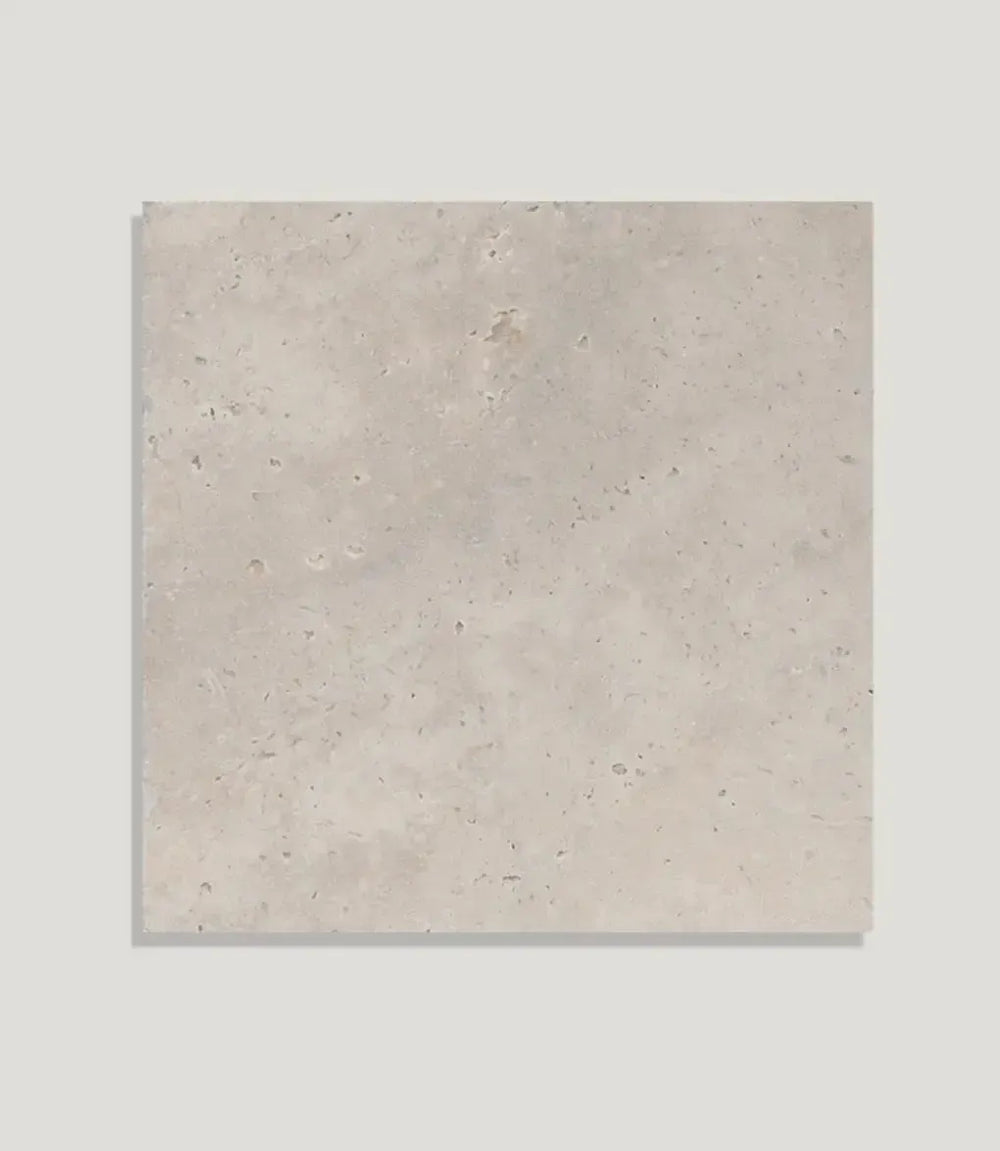 journeyman-zellige-pelt, curated-ravello-beige-satin-40cm-x-40cm | Curated Ravello Grigio Satin by Baked Tiles featured in a luxury bathroom