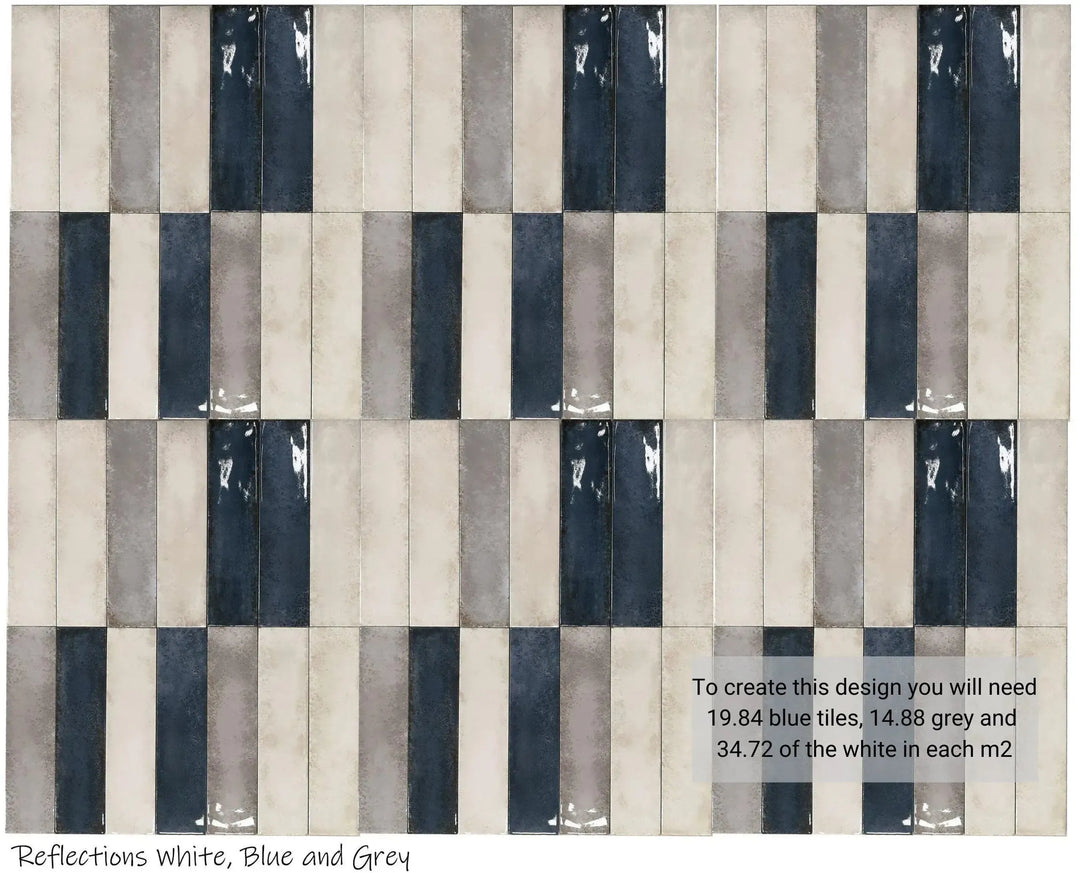 Reflections Grey 6cm x 24cm