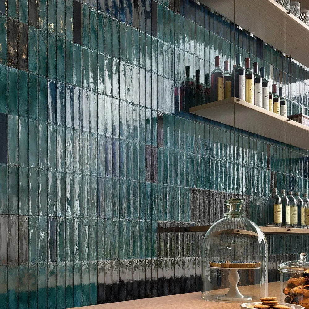 Reflections Teal 6cm x 24cm