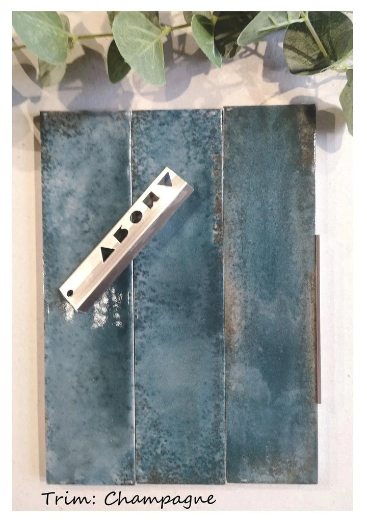 Reflections Teal 6cm x 24cm