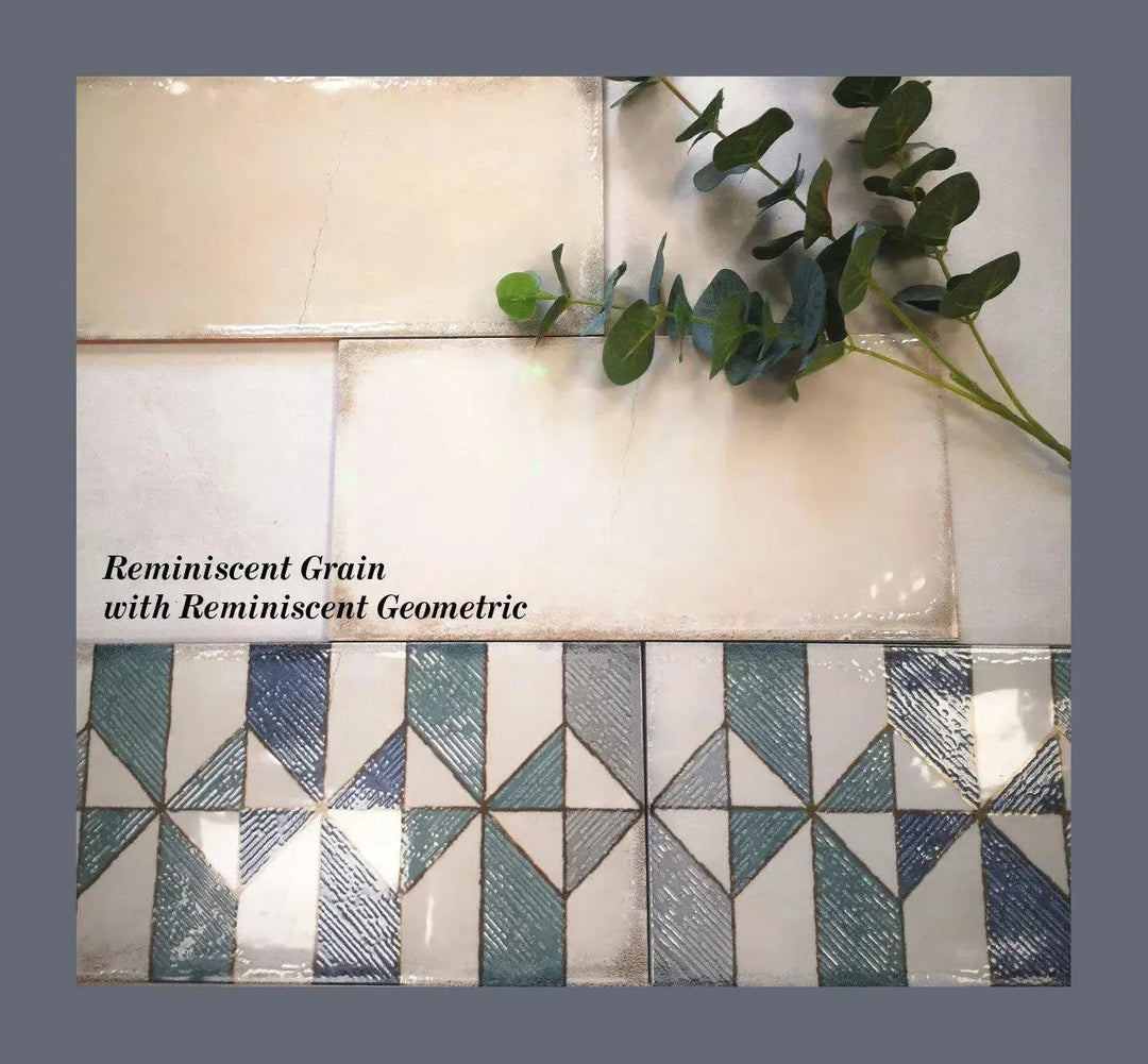 Reminiscent 15cm x 30cm Geometric - Clearance