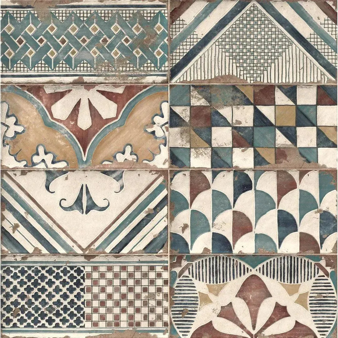 Reminiscent 15cm x 30cm Multi