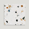 curated-little-bricks-matt-white-5cm-x-15cm | Curated Rocca Terrazzo by Baked Tiles featured in a luxury bathroom
