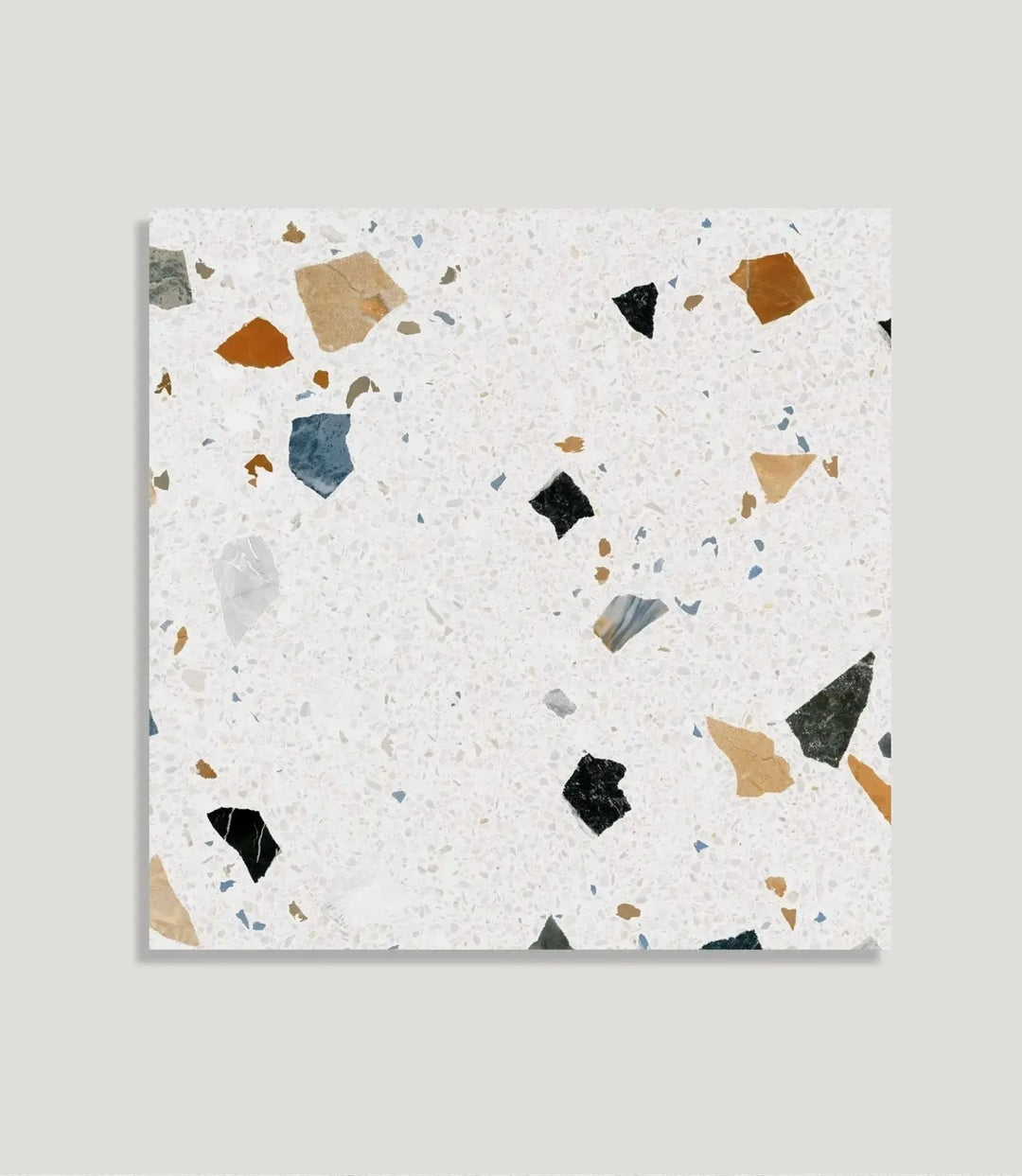curated-little-bricks-matt-white-5cm-x-15cm | Curated Rocca Terrazzo by Baked Tiles featured in a luxury bathroom