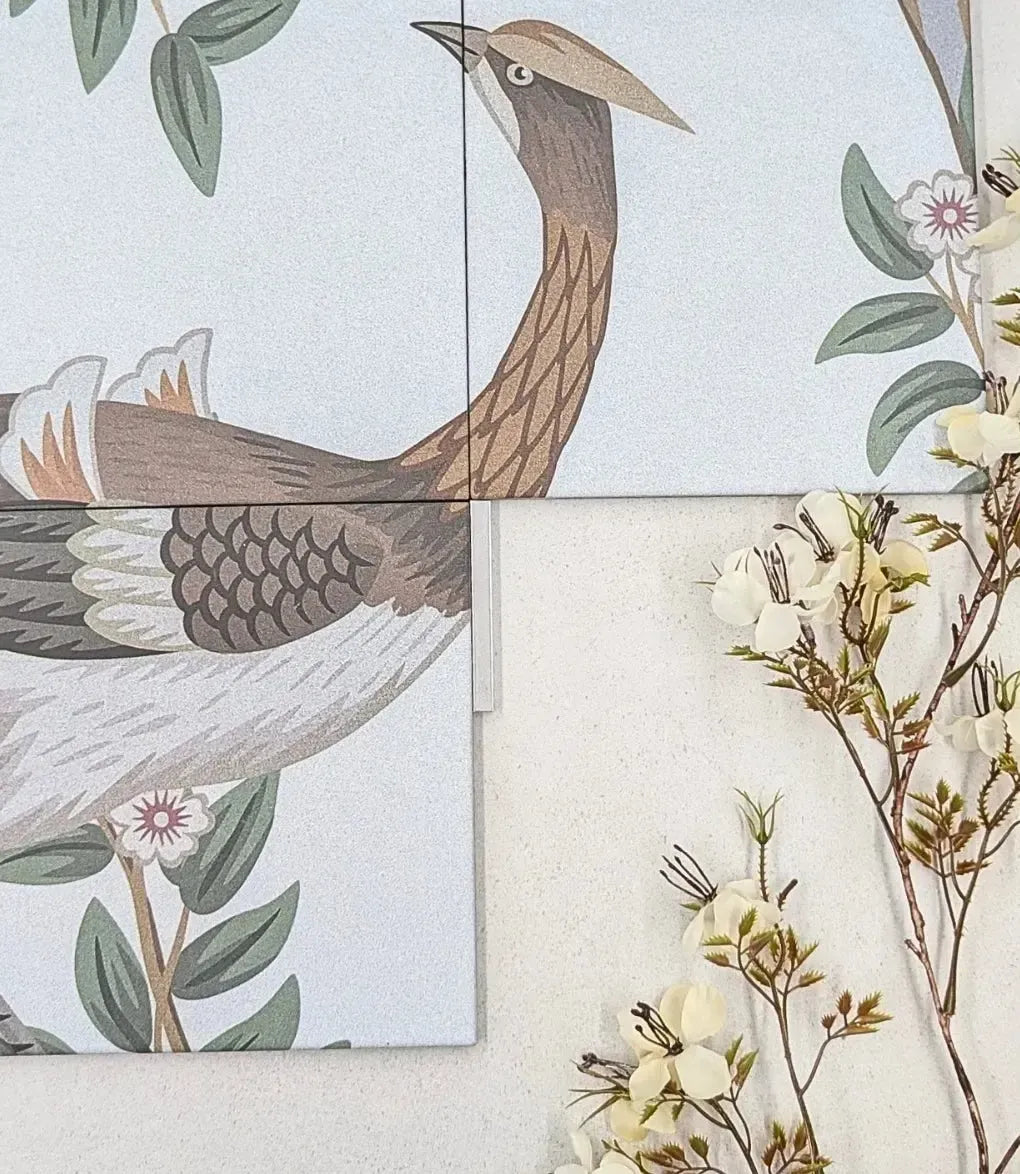 rowsley house mural 20cm x 20cm baked tiles
