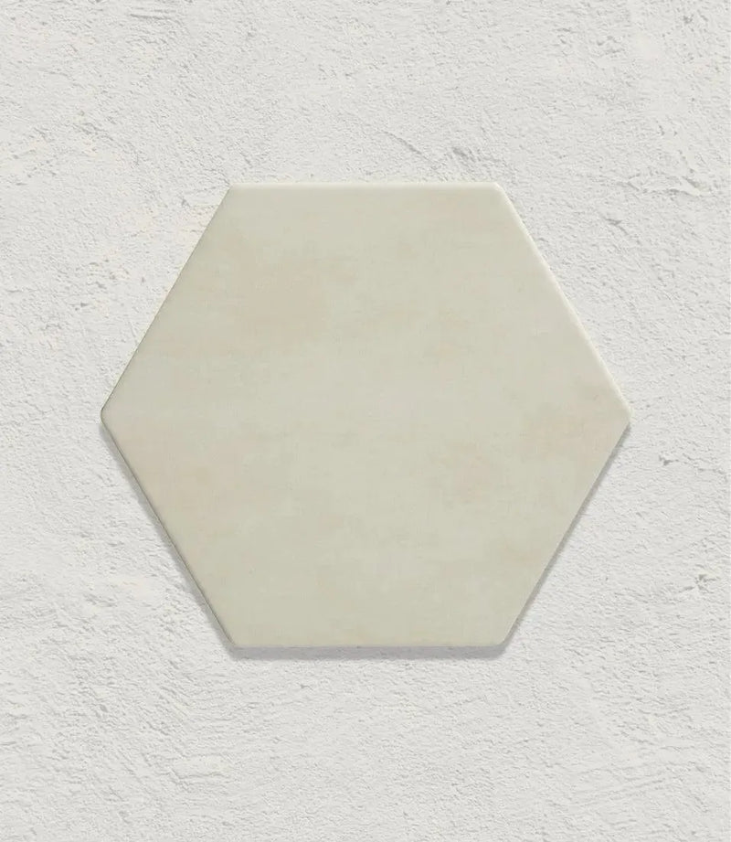 curated soft white hexagon 24 5cm x 21 5cm