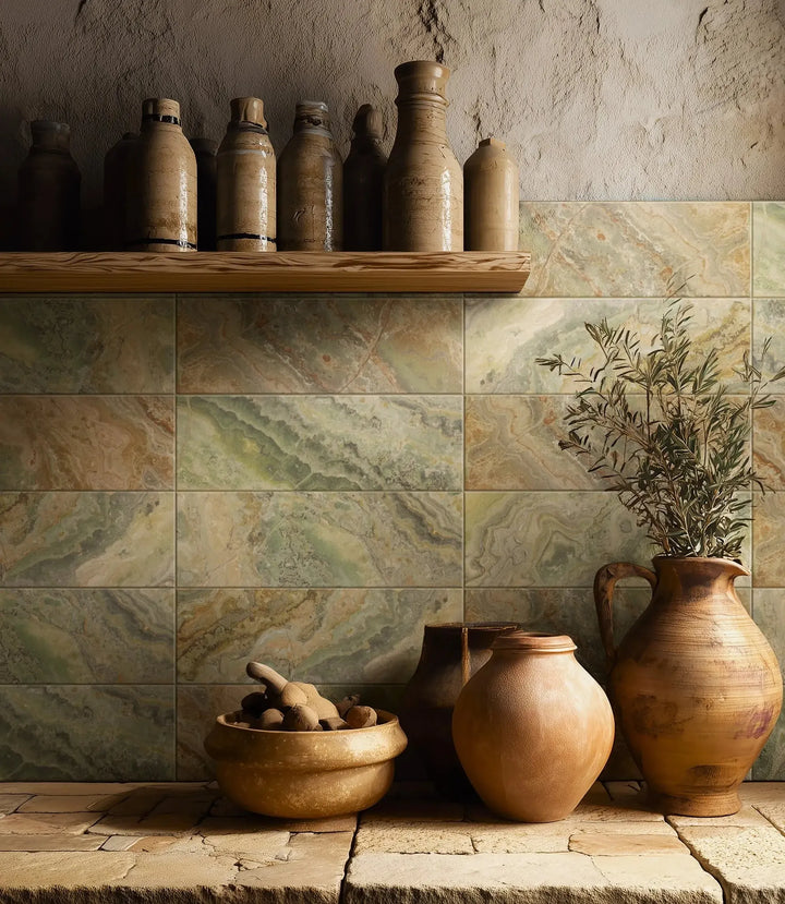 Strata Green 10 x 30cm