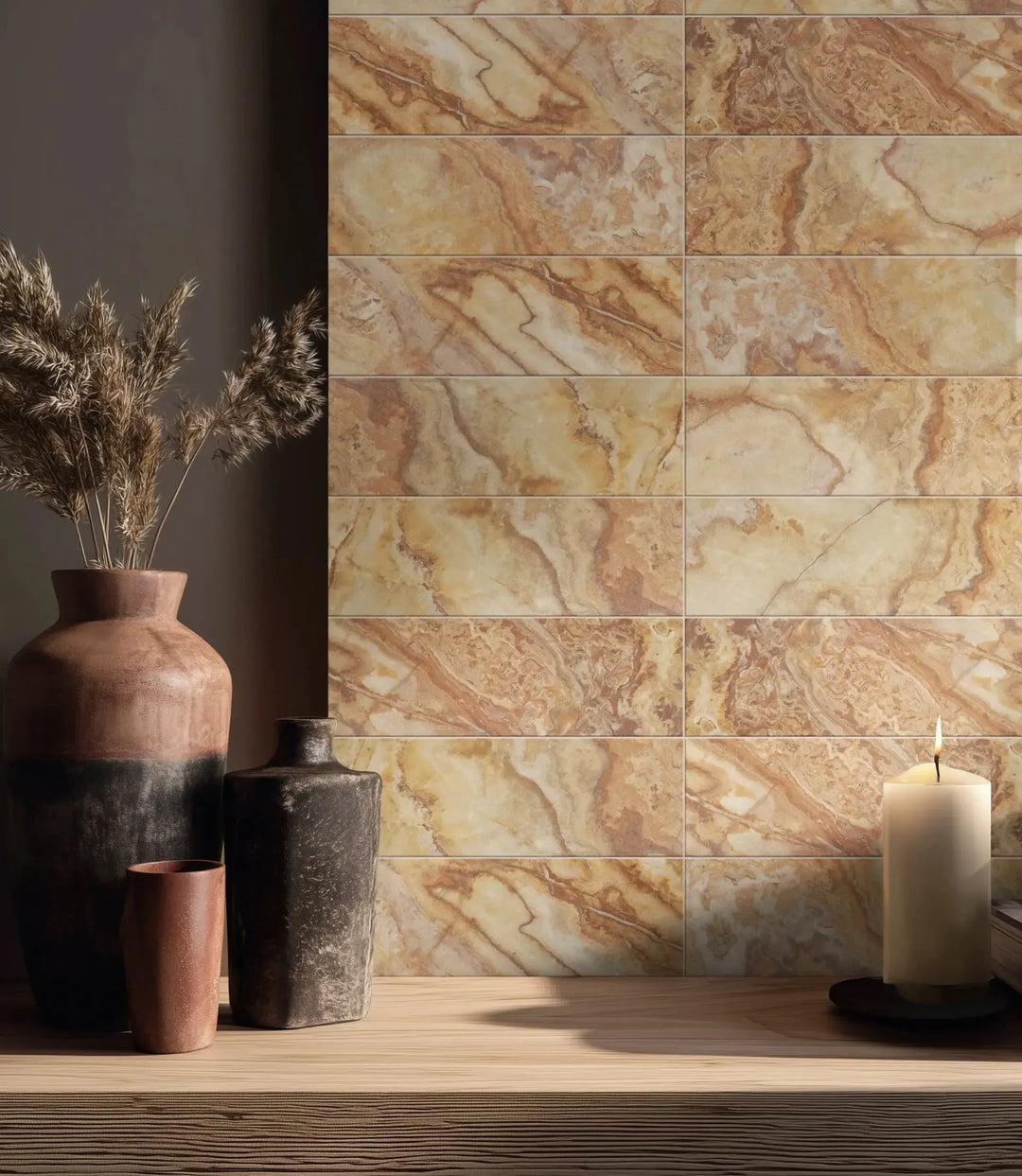 strata ochre 10 x 30cm clearance