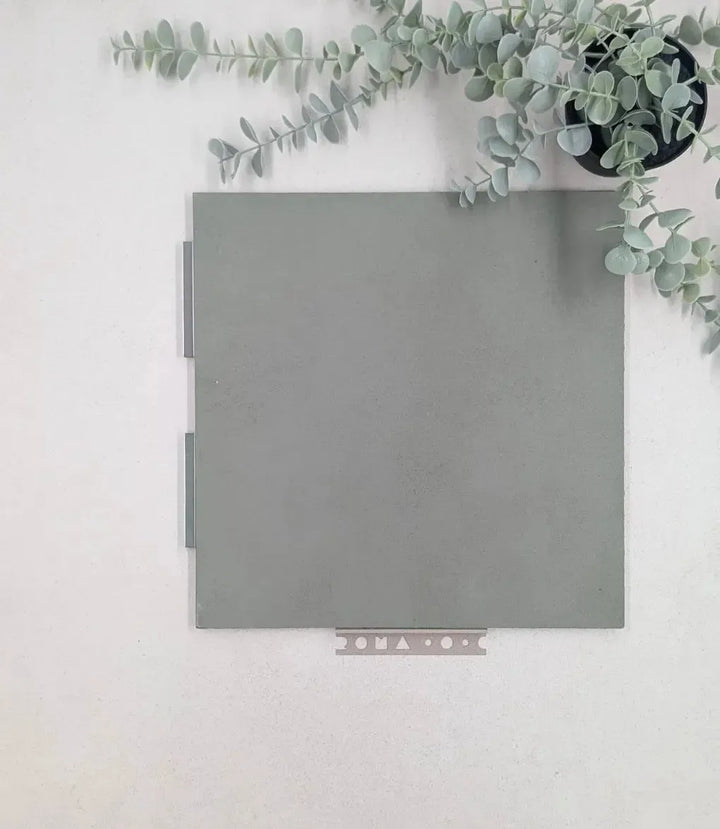 kerakoll-fugabella-color-grout-19-olive-3kg, kerakoll-fugabella-color-grout-08-cement-3kg, 12mm-l-shape-light-grey-tile-trim-2-5m-length | Baked Tiles