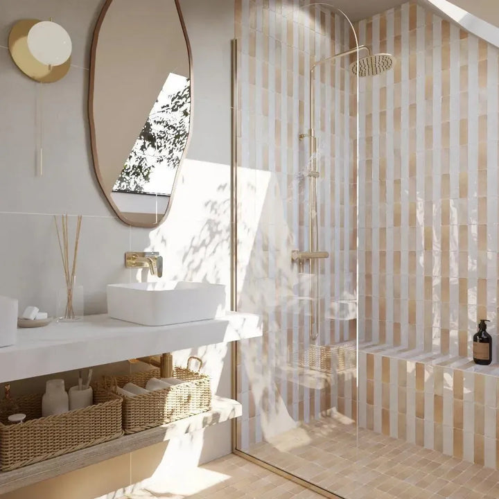 Marrakesh Terracotta Brick Light Matt 5cm x 15cm - Out