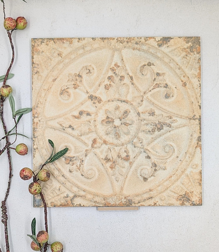 tin tile light 33 cm x 33 cm baked tiles