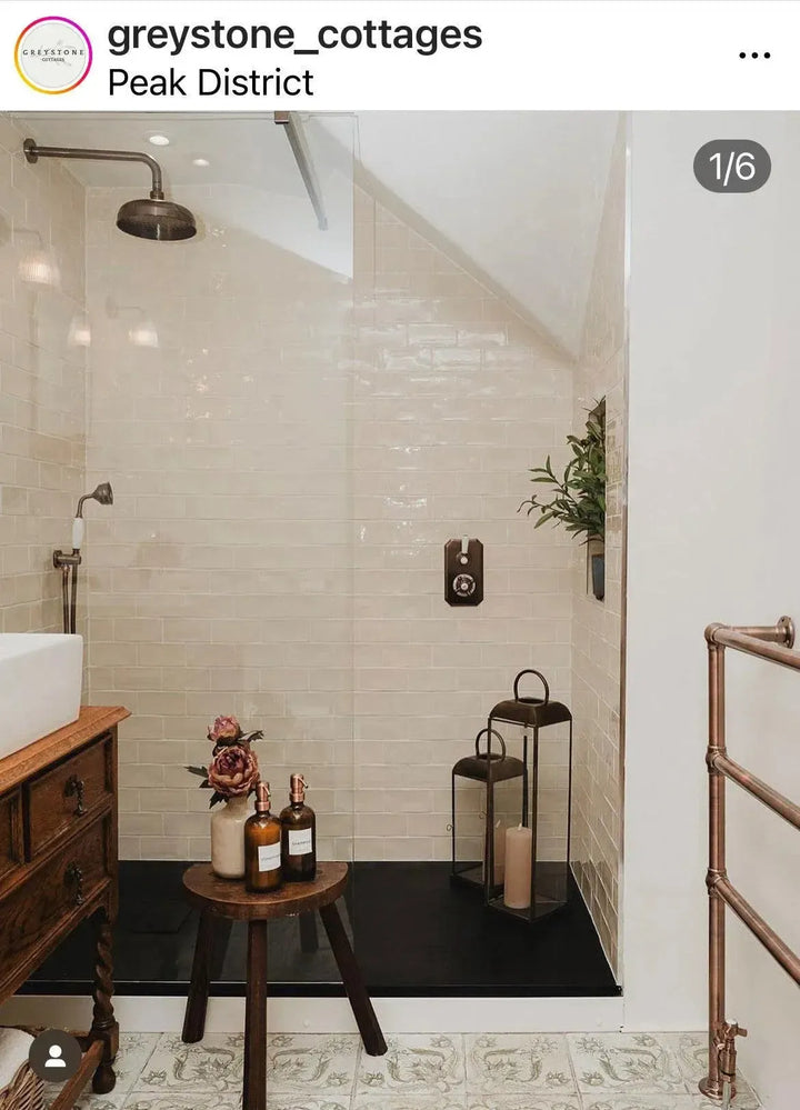 Town & Country Glazed Ivory 15cm x 7.5cm