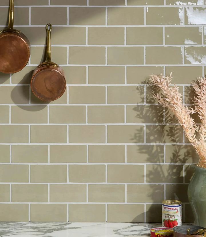 Town & Country Glazed Olive 15 cm x 7.5 cm