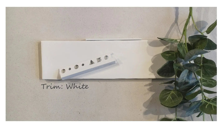 Town & Country Glazed White 15cm x 7.5cm