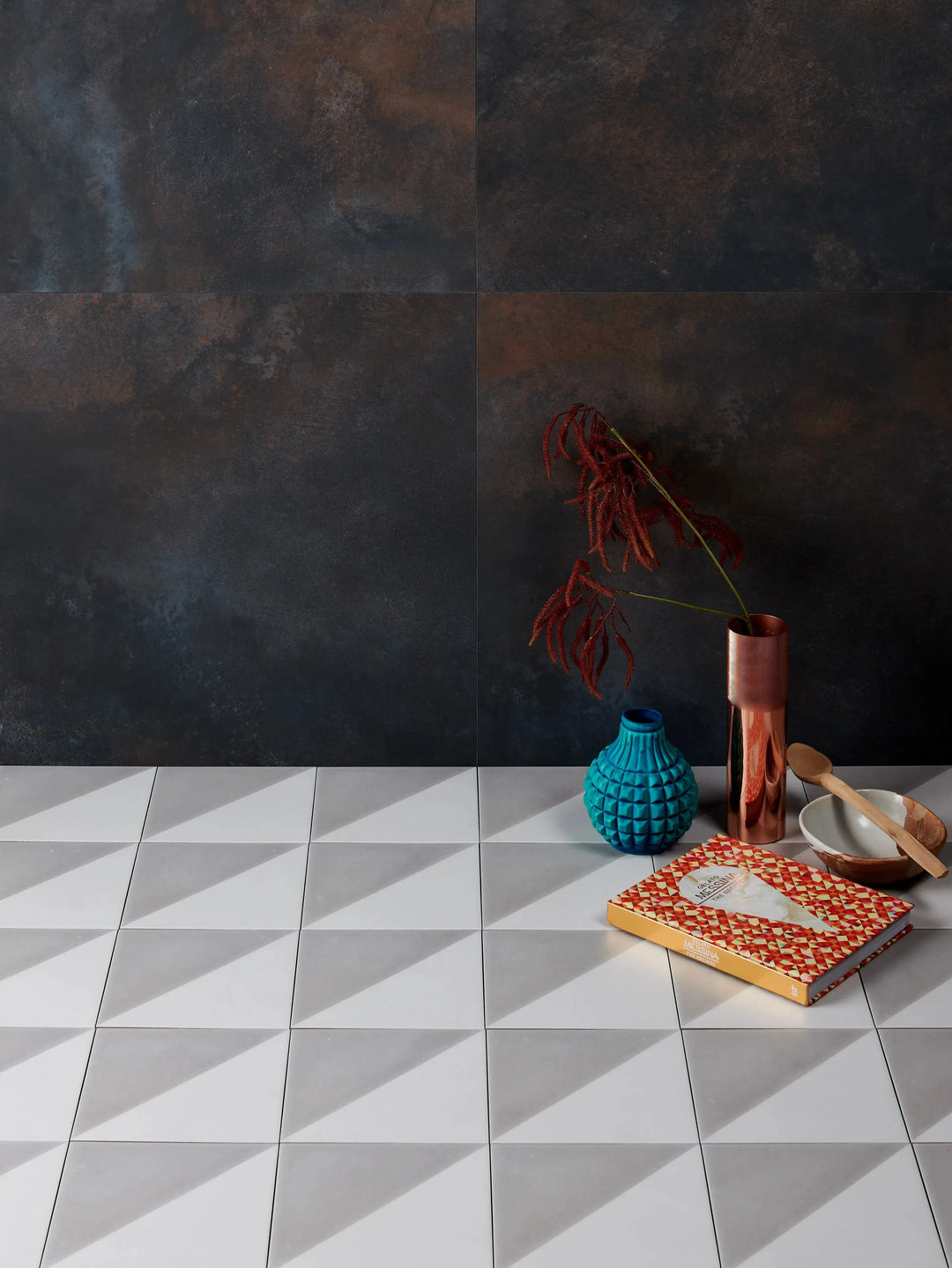 Curated Triangle Dove Grey 20cm x 20cm