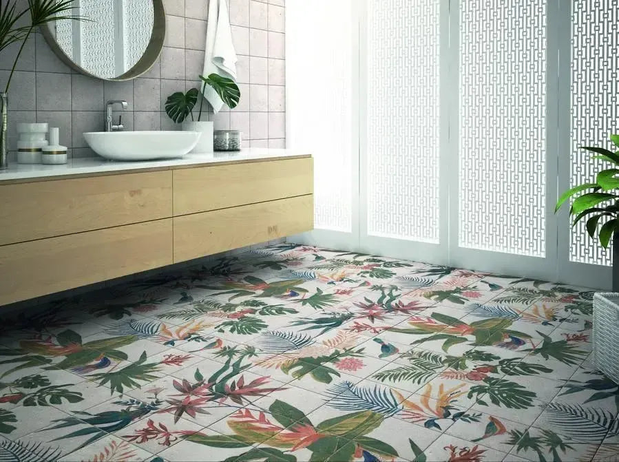 Tropical Stone Mural 20cm x 20cm