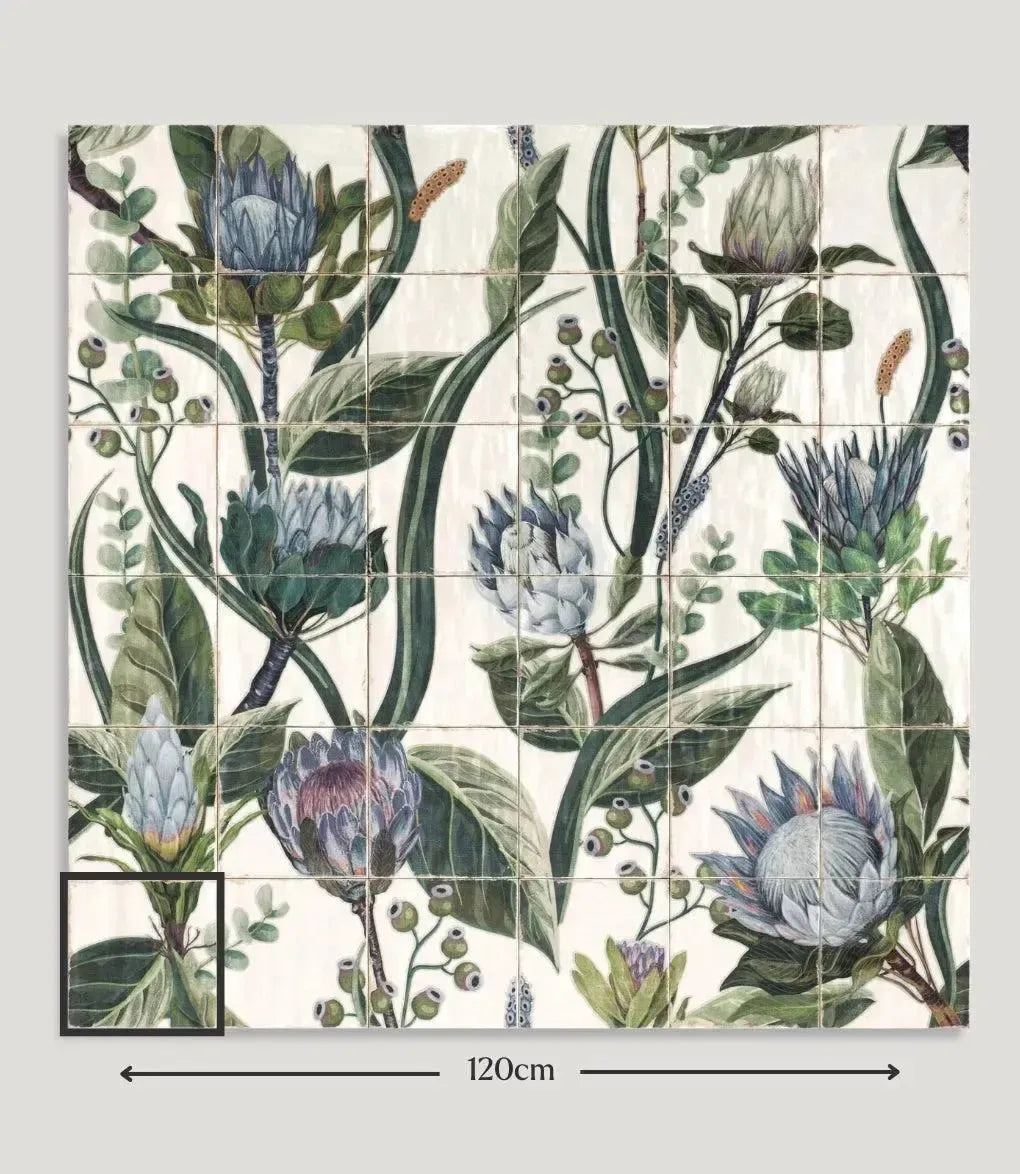 Tuscany Botanical Mural 20cm x 20cm