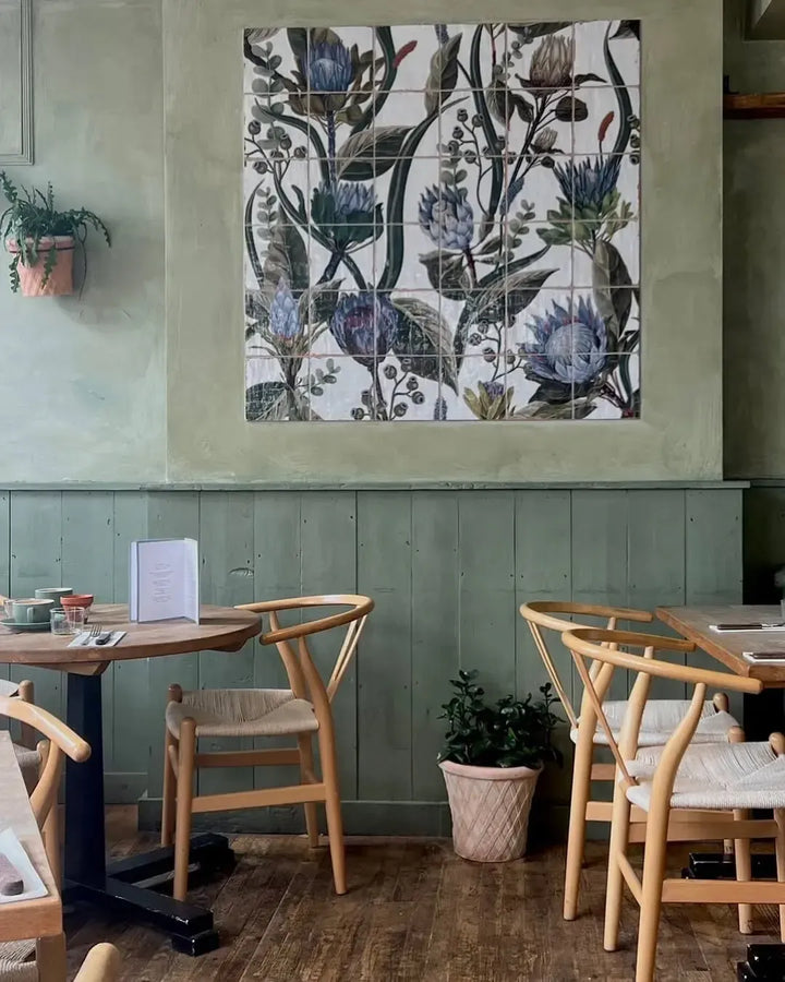 Tuscany Botanical Mural 20cm x 20cm