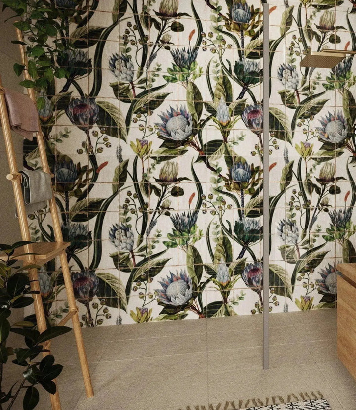 Tuscany Botanical Mural 20cm x 20cm