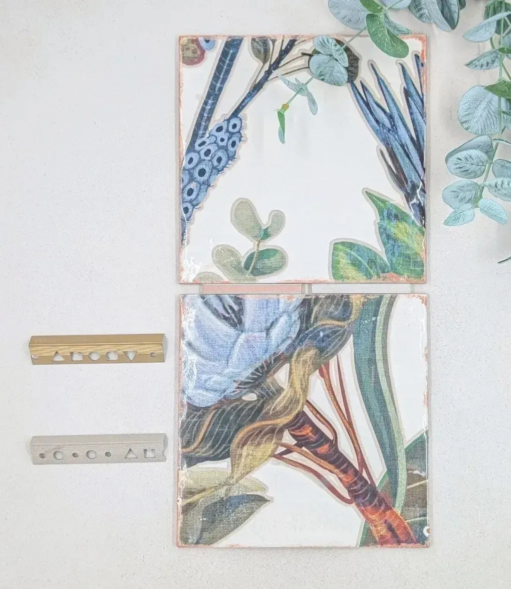 tuscany botanical decor 20cm x 20cm baked tiles