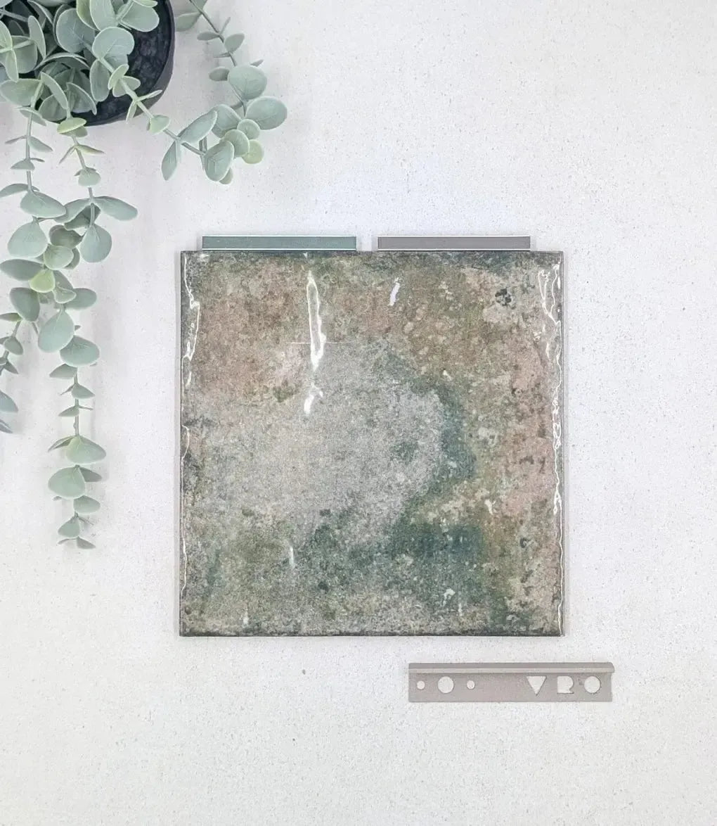 tuscany green 20cm x 20cm baked tiles