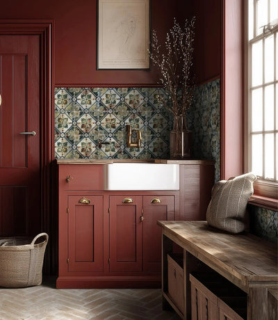 tuscany lattice 20cm x 20cm boot room