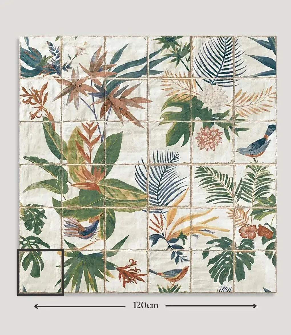 Tuscany Tropical Mural 20cm x 20cm
