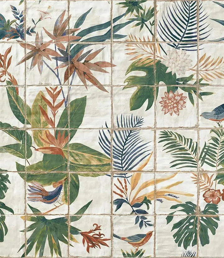 Tuscany Tropical Mural 20cm x 20cm