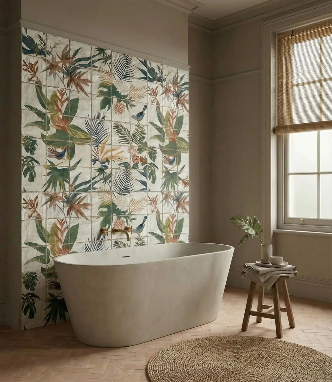 Tile Mured Illustrative Mural Tiles | Tile Mural | Baked Tiles