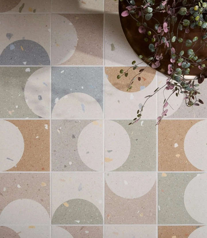 Twin Palms Mid-Century Decor 20cm x 20cm