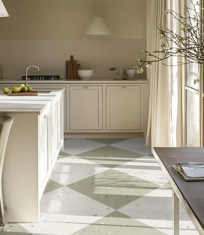 twin palms off white 60cm x 60cm