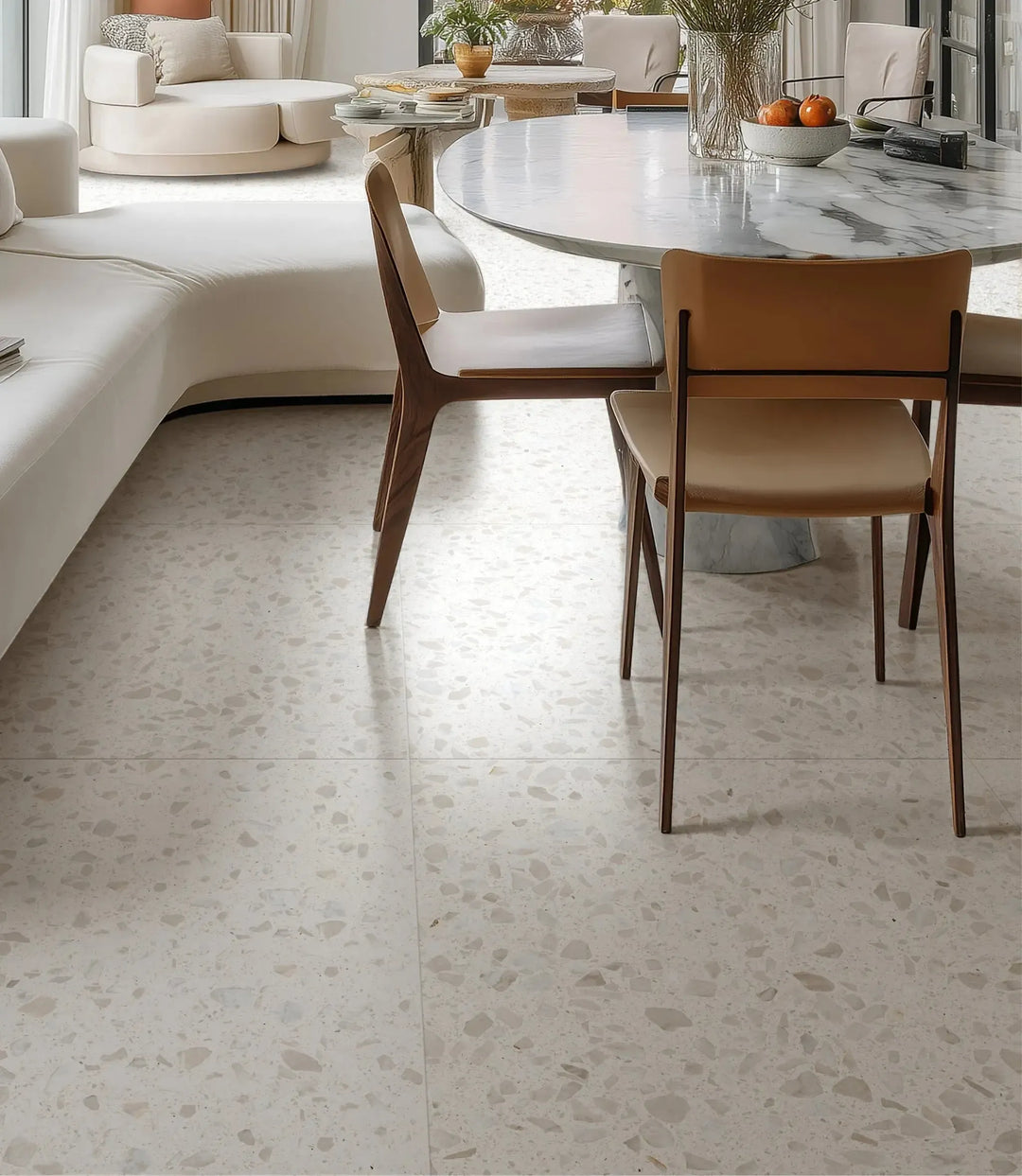 venetica terrazzo blanc 60cm x 60cm