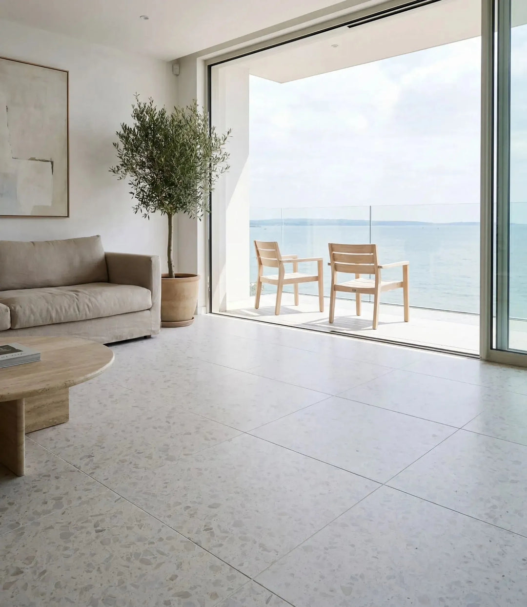 venetica terrazzo blanc 60cm x 60cm