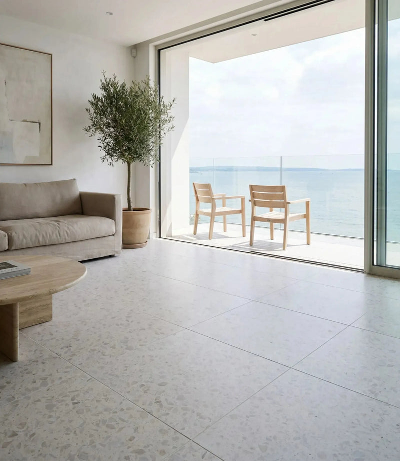 venetica terrazzo blanc 60cm x 60cm