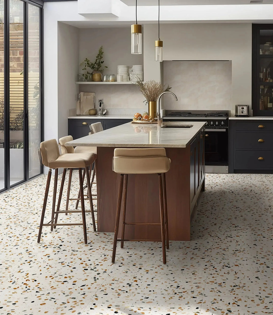 venetica terrazzo cognac 60cm x 60cm