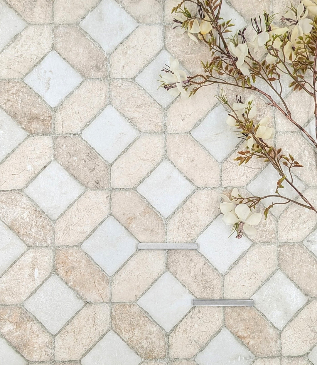 villa romana crema 60cm x 60cm baked tiles