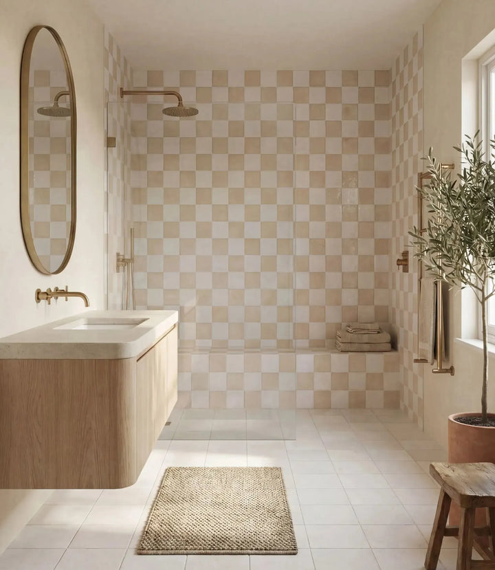 zellige muse creme brulee 10 x 10cm wall amp amp floor tiles