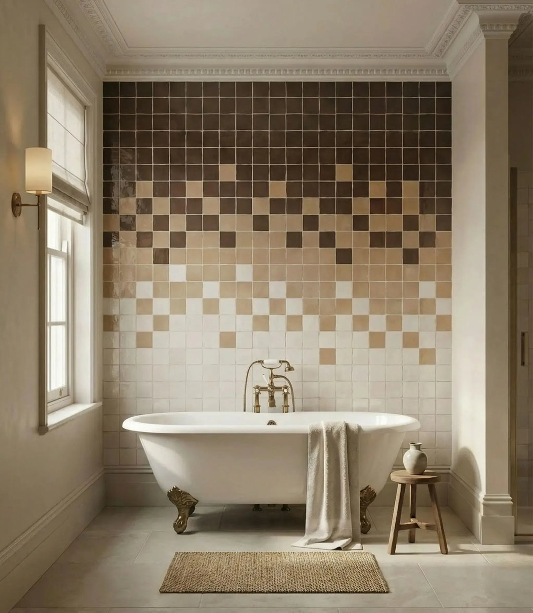 zellige muse creme brulee 10 x 10cm wall tiles