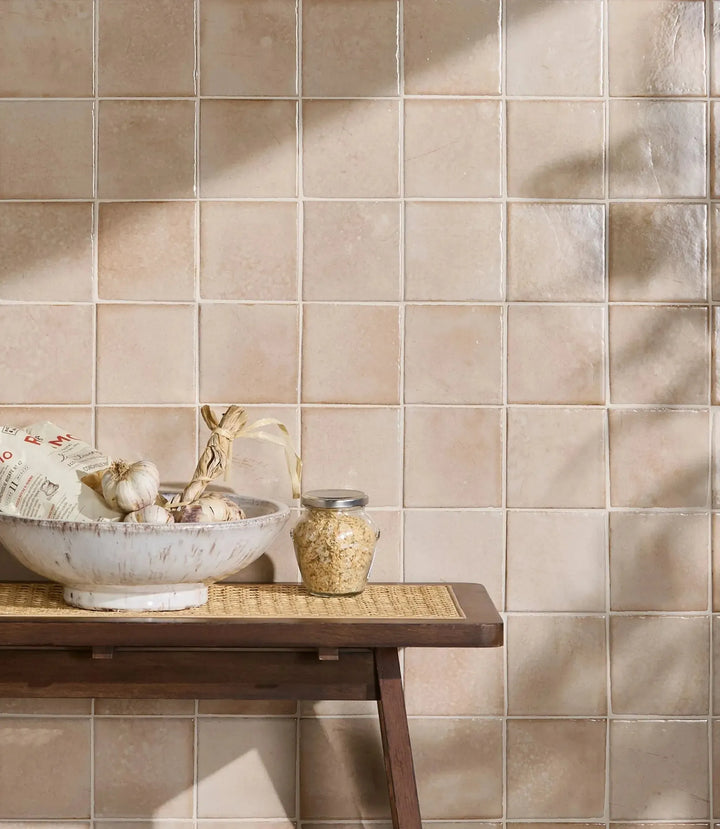 Zellige Muse Creme Brulee 10 x 10cm