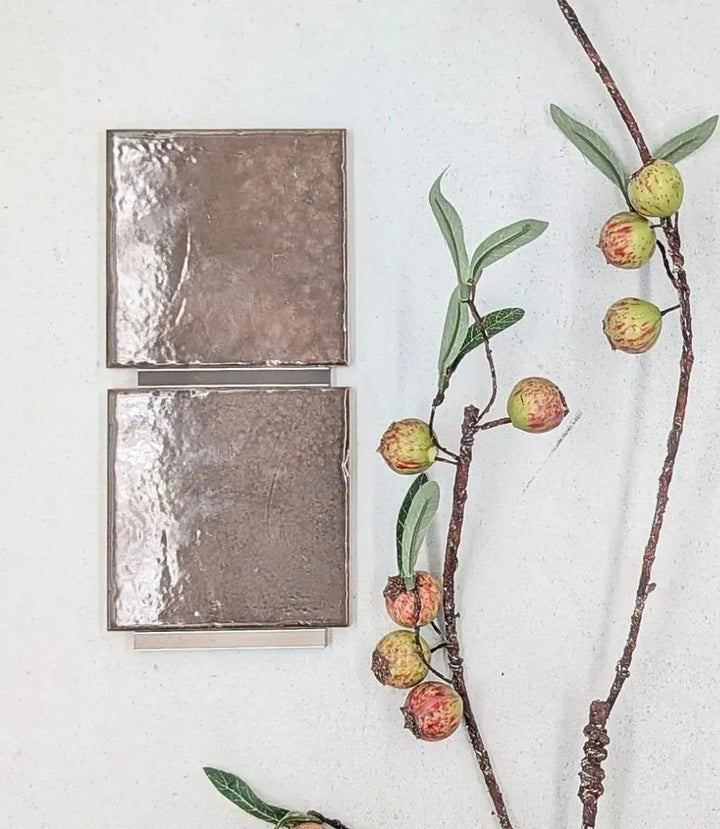 zellige muse mocha 10 x 10cm baked tiles