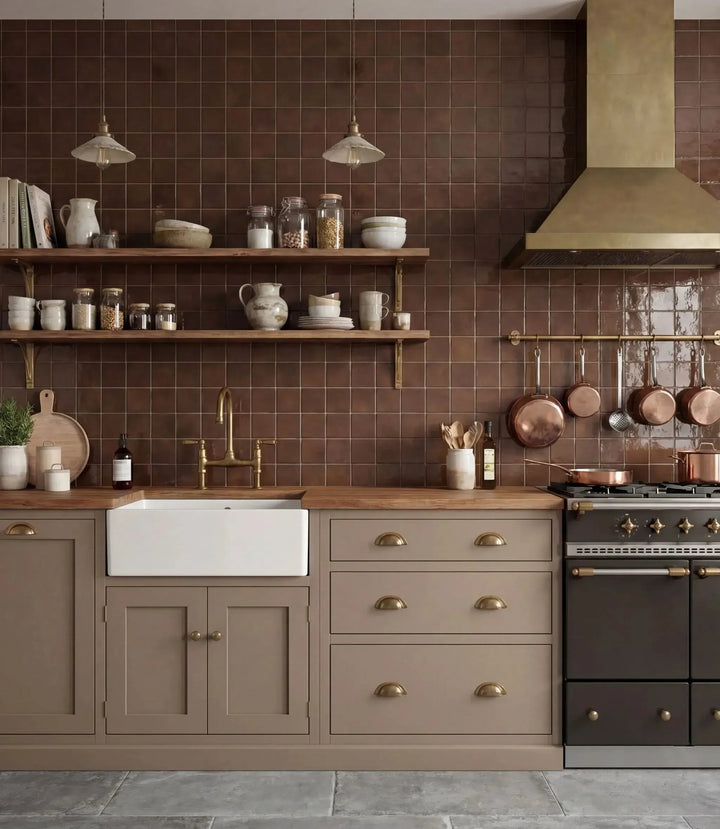 Zellige Muse Mocha 10 x 10cm