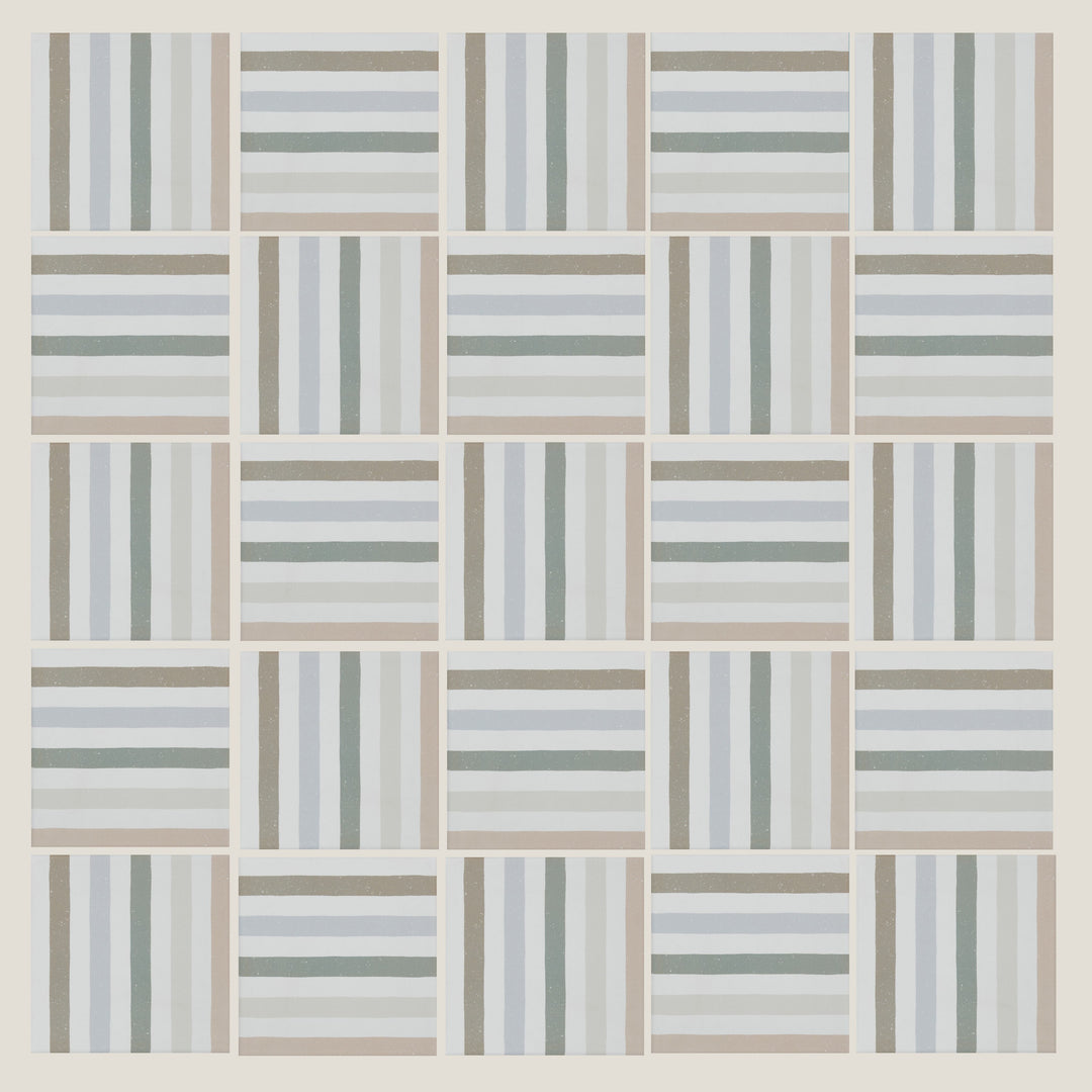 Striped Multicoloured Tiles | Multicoloured Pastel Striped Tiles ...