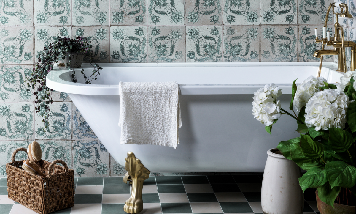 Shop the Look : Nostalgic Patterned Bathroom