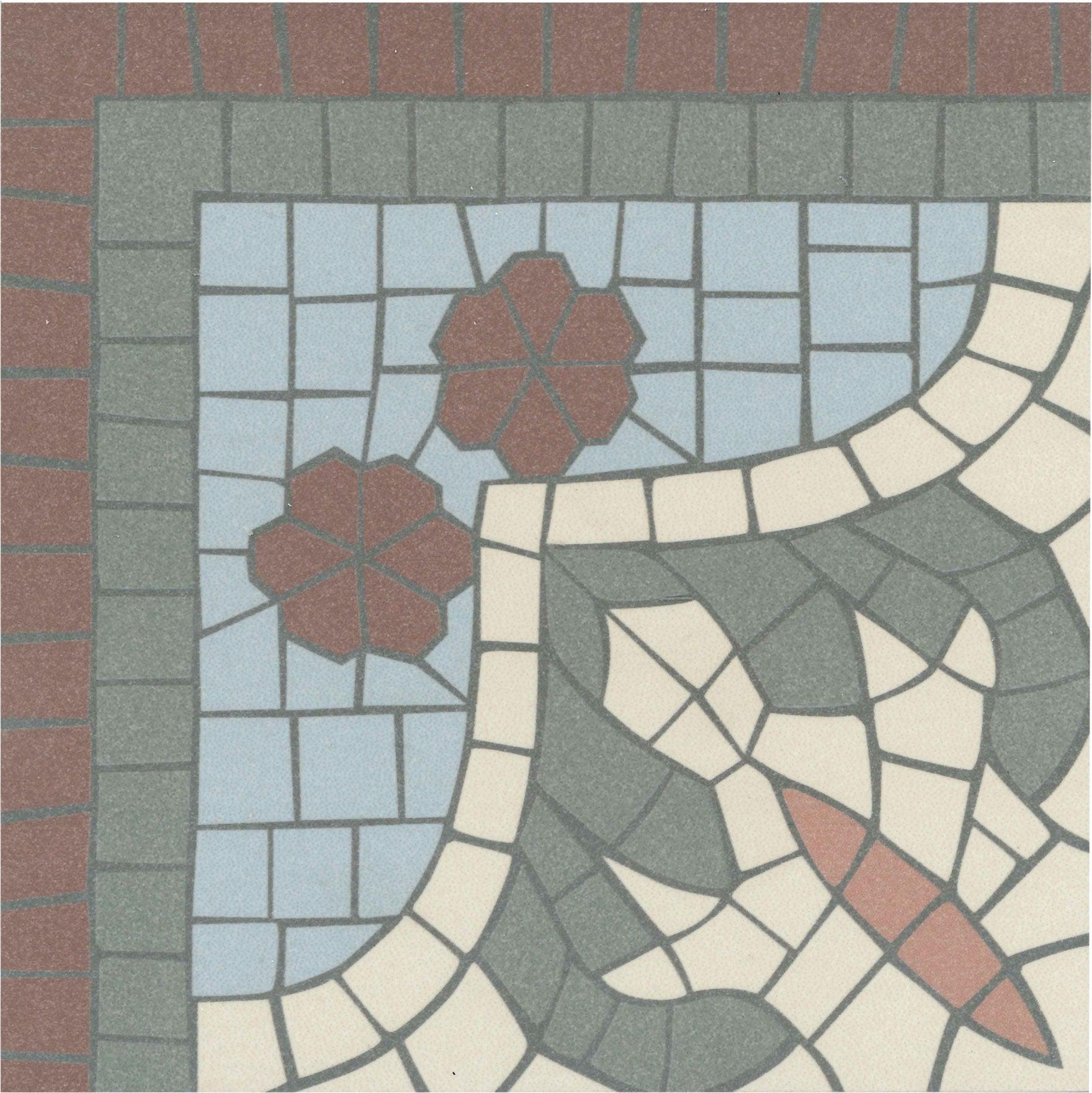 1860 Canterbury Corner 15cm x 15cm – Baked Tiles