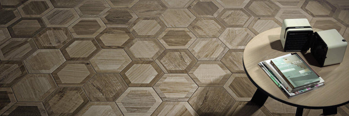 Hexagon Wood Nut 24cm x 27.7cm
