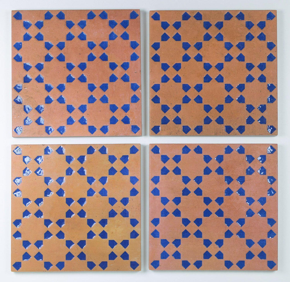 Marrakesh Square Decor Dark & Blue Matt 15cm x 15cm