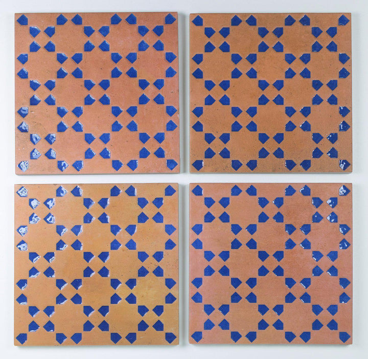 Marrakesh Square Decor Dark & Blue Matt 15cm x 15cm